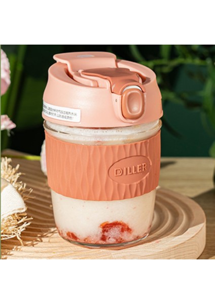 Gıda Sınıfı Süt Çay Kahve Kupası, Bayanlar Taşınabilir Çay Kupası, Büyük Kapasiteli Saman Kupası (Yurt Dışından)