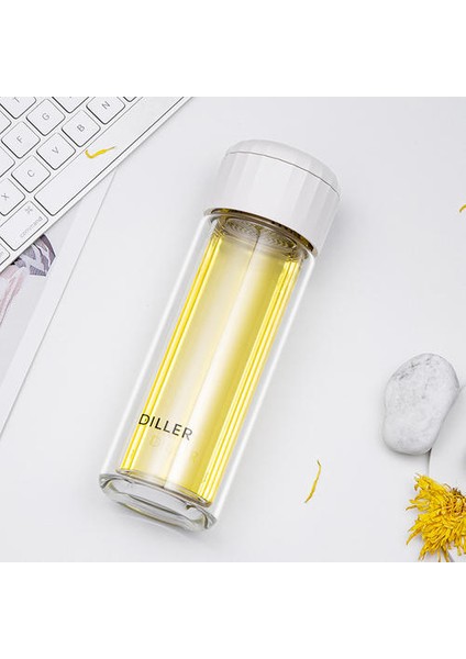 Yüksek Borosilikat Çift Katmanlı Yalıtım Çay Kupası, Çay Ayrılmış Erkek ve Kız Camı, Basit Yüksek Sıcaklık Dirençli Çay Kupası (Yurt Dışından)