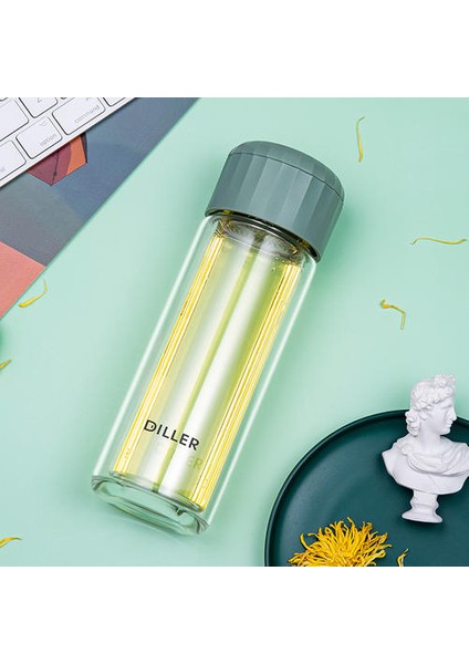 Yüksek Borosilikat Çift Katmanlı Yalıtım Çay Kupası, Çay Ayrılmış Erkek ve Kız Camı, Basit Yüksek Sıcaklık Dirençli Çay Kupası (Yurt Dışından)