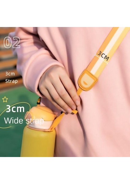 316 Paslanmaz Çelik Termos Kupası, Moda ve Taşınabilir Termos Kupası Erkek ve Kızlar Için, Samanlı Öğrenci Kupası (Yurt Dışından) indirimleri