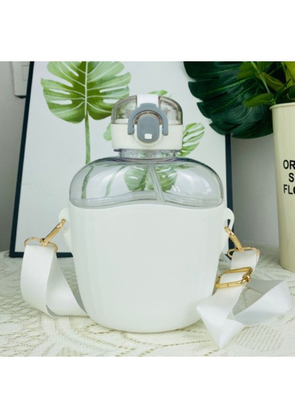 900ML Yüksek Değerli Su Kabı, Samanlı Büyük Kapasiteli Su Kabı, Sevimli Çocuk Su Şişesi (Yurt Dışından) fiyatları