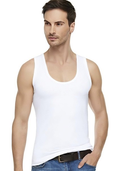 ELT1201 / Elit Elastan Modal Atlet (1 Adet) | Beyaz