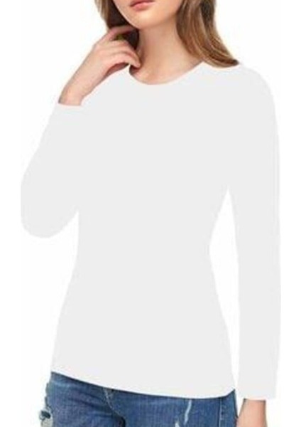 ELT2203 Elit Elastan Uzun Kol (3 Adet) | Beyaz