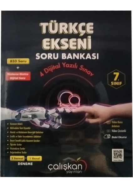 Çalışkan Yayınları 7. Sınıf Türkçe Ekseni Soru Bankası