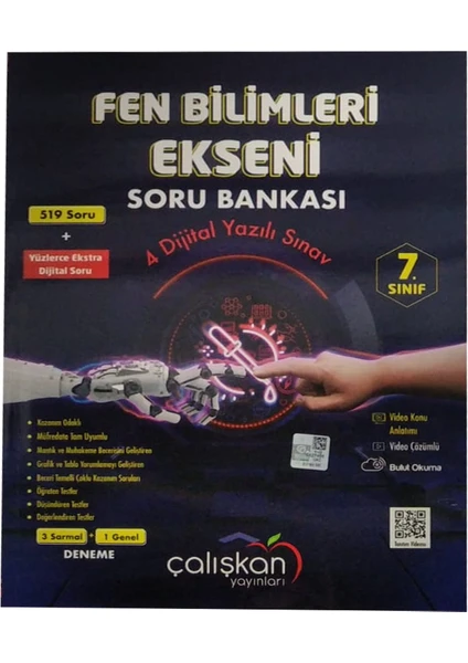 Çalışkan Yayınları 7. Sınıf Fen Bilimleri Ekseni Soru Bankası