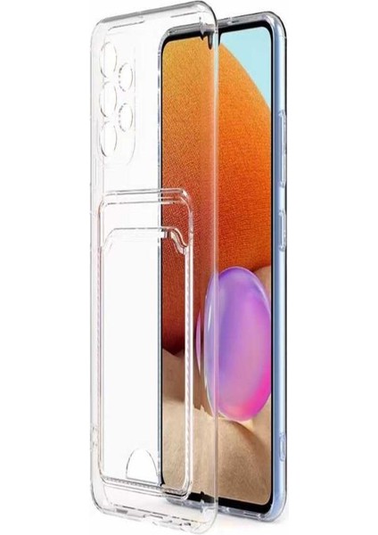 Galaxy A53 5g Kılıf Şeffaf Kartlıklı Kamera Korumalı Silikon