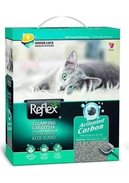 Box 6 Lt Active Carbon Gri Kedi Kumu