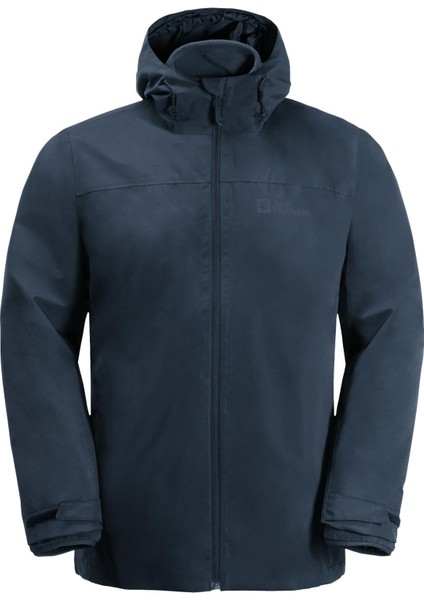 Jack Wolfskin Taubenberg 3 in 1 Lacivert Erkek Outdoor Ceketi 1115311-1010