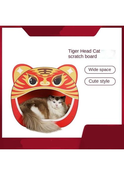 Oluklu Karton Kaplan Şeklindeki Kedi Çizme Tahtası (Yurt Dışından)