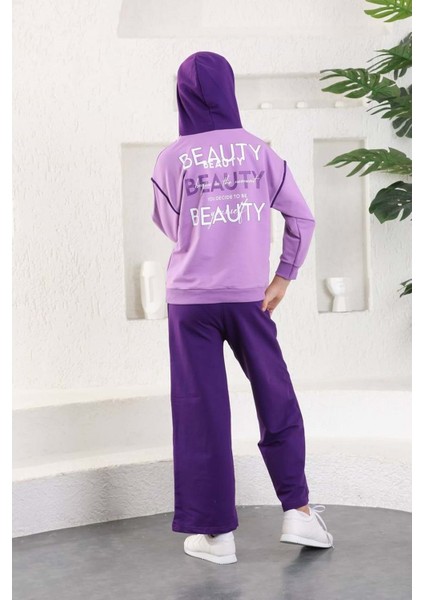 Beauty Slaş Kız Çocuk Ikiiplik Kapşonlu Eşofman MNK0395 fiyatları
