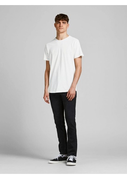 Jjebasher Tee O-Neck Ss Noos Beyaz Erkek T-Shirt 12182498-Cloud fırsatları
