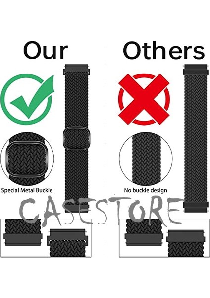 Huawei Watch Gt3 42MM Uyumlu (20MM Pim) Kordon Kayış Örgü Hasır Loop Tokalı Rainbow Renkli Örgülü Karışık Renk fiyatları