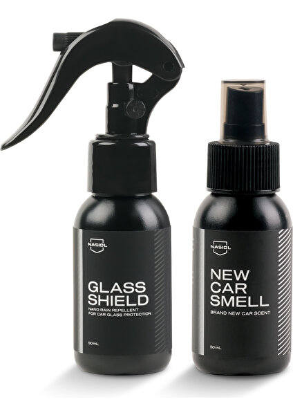 Glasshield Nano Yağmur Kaydırıcı ve New Car Smell Araç Kokusu 2'li Set-Avantajlı Paket