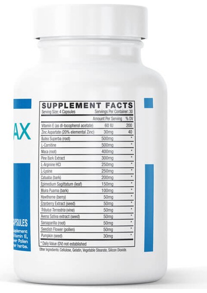L-Arginine Maca Bitkisel Karışımlı 120 Kapsül