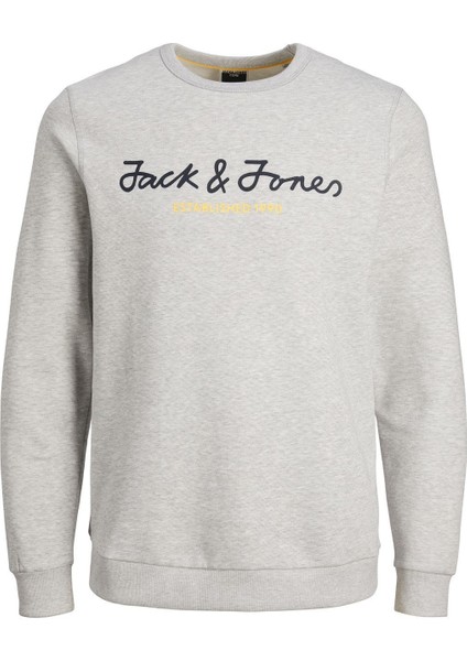 Jcoberg Erkek Bisiklet Yaka Sweatshirt Gri 12215378 Xxl - Gri