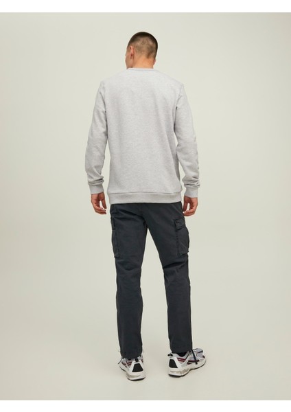 Jcoberg Erkek Bisiklet Yaka Sweatshirt Gri 12215378 Xxl - Gri modelleri