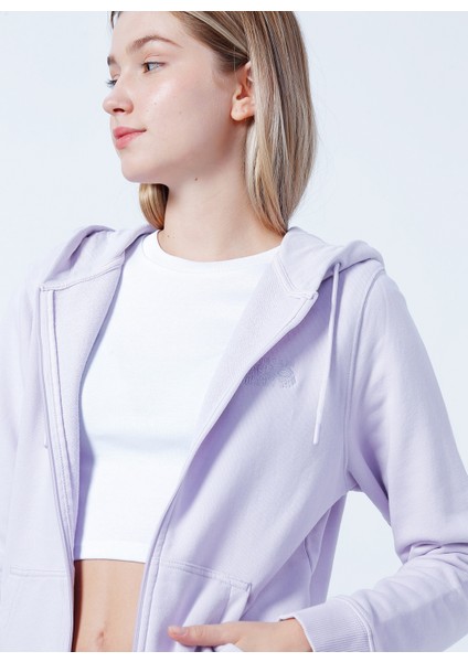 Kapüşon Yaka Lila Kadın Sweatshirt 9130081584 MT0023 fırsatları