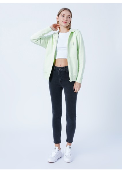Kapüşon Yaka Sarı Kadın Sweatshirt 9130081783 MT0023 fiyatları