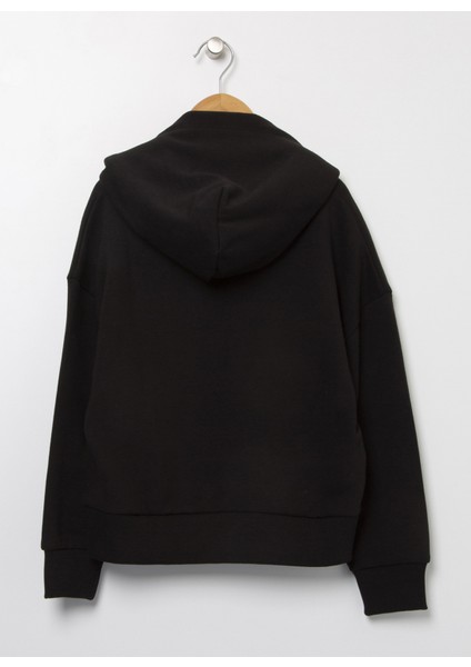 Düz Kız Çocuk Siyah Sweatshirt IG0IG01517 fiyatları