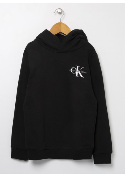 Baskılı Erkek Çocuk Siyah Sweatshirt IU0IU00266