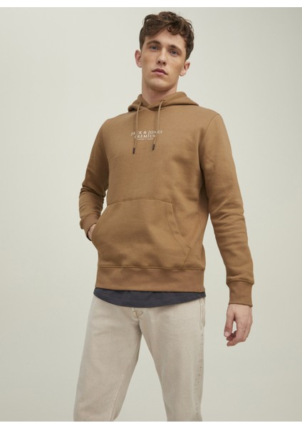 Kapüşon Yaka Kahve Erkek Sweatshirt 12216335_JPRBLUARCHIE Sweat Hood No