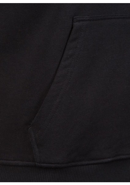 Kapüşon Yaka Siyah Erkek Sweatshirt 11530757-TEAM Logo Po Hoody Mıahea fırsatları
