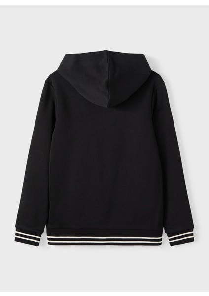 Nakışlı Erkek Çocuk Siyah Sweatshirt Nlmnay Ls Sweat W Hood modelleri