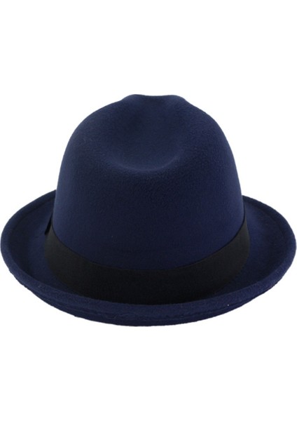 Retro Sert Keçe Kadın Erkek Fold Brim Billycock Sag Top Bowler Derby Caz Fedora Şapka | Fedora Şapka | Caz Şapka Bowler Derby Şapka modelleri