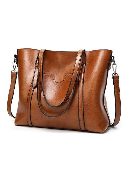 Kadın Çantası Yağı Balmumu Kadın Deri Çanta Lüks Lady El Çantaları Çanta Cep Kadın Büyük Tote Çanta Bolsos Mujer