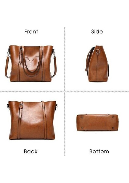 Kadın Çantası Yağı Balmumu Kadın Deri Çanta Lüks Lady El Çantaları Çanta Cep Kadın Büyük Tote Çanta Bolsos Mujer fiyatları