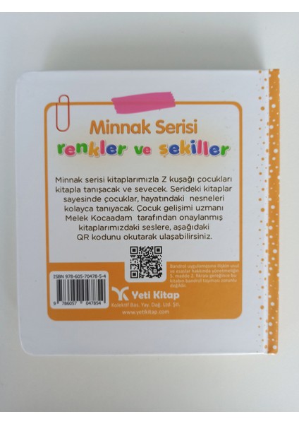 Minnak Serisi Renkler ve Şekiller Kitabı