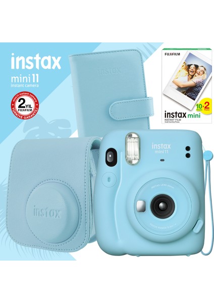 Instax Mini 11 Mavi Fotoğraf Makinesi Seti 1