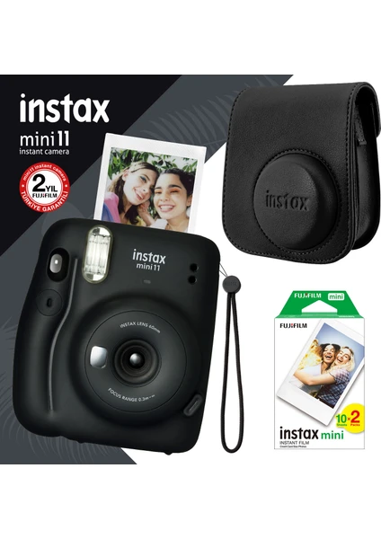 Instax Mini 11 Siyah Fotoğraf Makinesi Seti 4