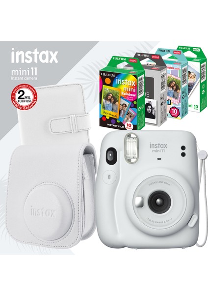 Instax Mini 11 Beyaz Fotoğraf Makinesi ve Set