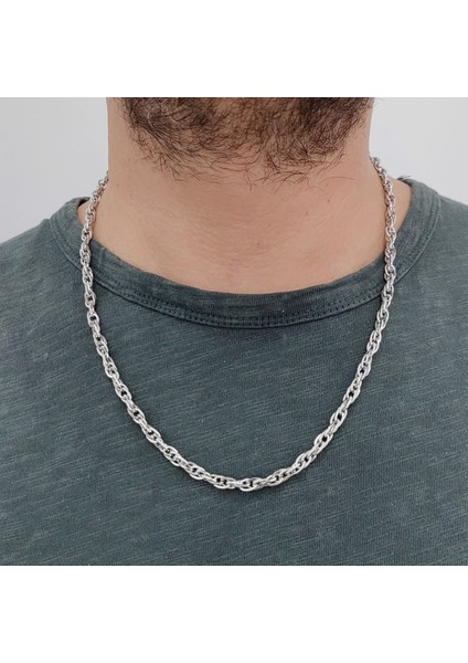 5 Mm. 58 Cm. Gri Çelik Erkek Zincir EC87BY modelleri