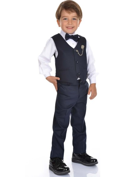 Yelekli Smokin Erkek Çocuk Takım modelleri