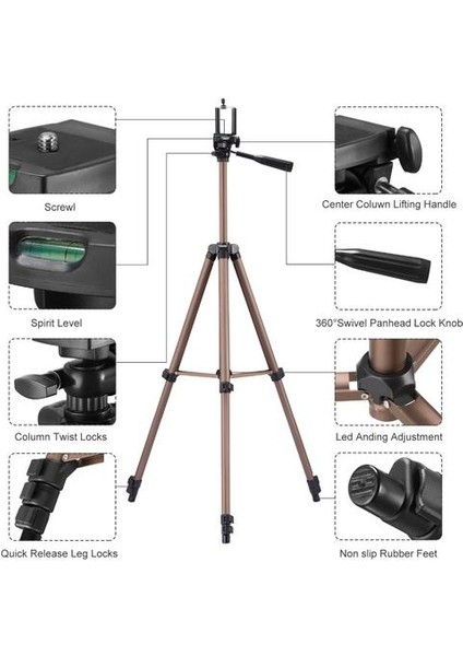 Kamera Tripod Telefon Tripod Için Kamera Tutucu Için Telefon Cep Telefonu Mobil Akıllı Telefon Canon Dslr Projektör Montaj Standı Monopod | Canlı Tripodlar (Yurt Dışından)