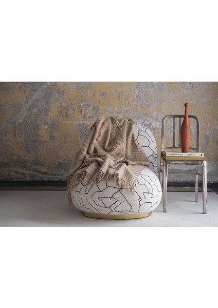 Brighton Collection Waffle Battaniye Bej 130x170cm