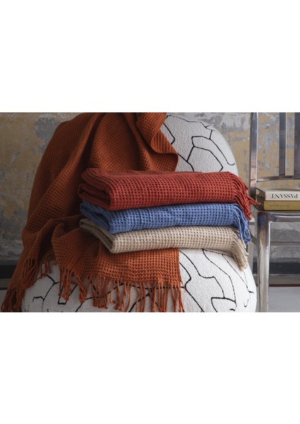 Brighton Collection Waffle Battaniye Bej 130x170cm