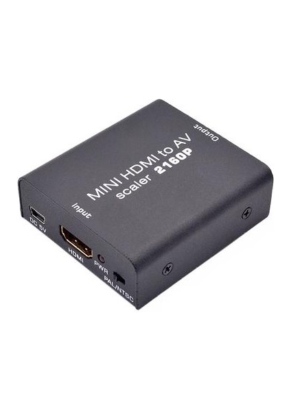 Tjtak 4K Hd Av Adaptörü Hd Video Converter Hd Rca Av Cvsb L R Video 480 P 720 P 1080 P 2160 P Destek Ntsc Pal HDMI2AV (Yurt Dışından)