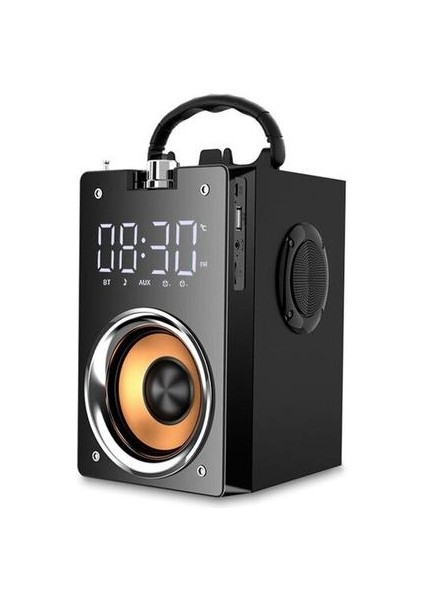Süper Bas Bluetooth Hoparlörler Taşınabilir Sütun Yüksek Güç 3D Stereo Subwoofer Müzik Merkezi Desteği Aux Tf Fm Radyo Açık Hoparlörler Siyah (Yurt Dışından)