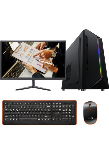 Tx759 Intel Core i3 2100 8GB Ram 256GB SSD 21.5" Monitör Masaüstü Ofis Pc Bilgisayarı