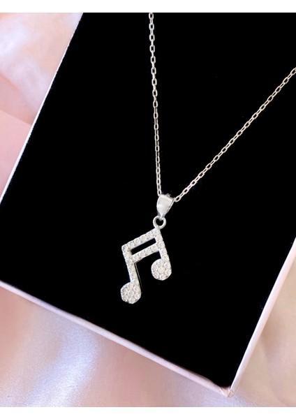 Alâ Silver Jewellery Taşlı Müzik Notası 925 Ayar Gümüş Kolye fiyatları