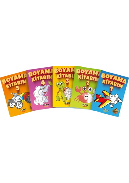 Pedagog Onaylı Boyama Kitabım Seti (5 Kitap Takım)