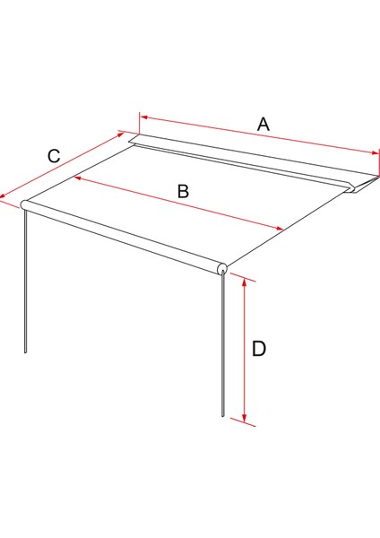 Caravanstore Xl 3.60 x 2.50 Beyaz Torba Tipi Tente