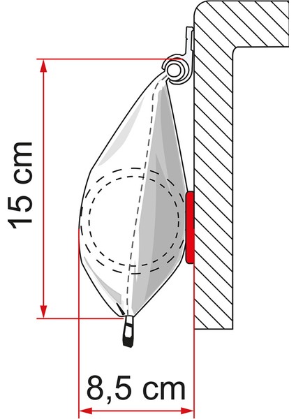 Caravanstore Xl 3.60 x 2.50 Beyaz Torba Tipi Tente