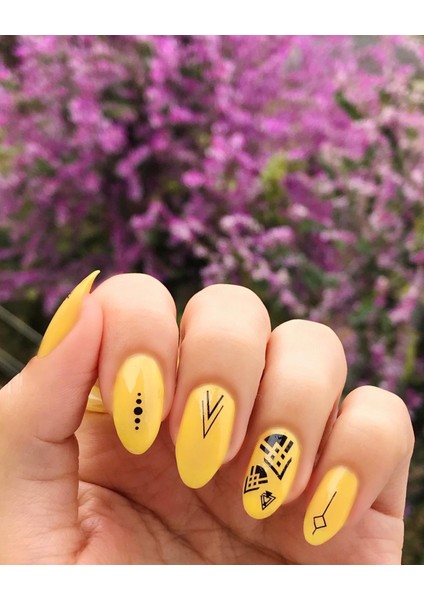 Etnik Desenler-2 Tırnak Dövmesi, Tırnak Tattoo, Nail Art, Tırnak Sticker