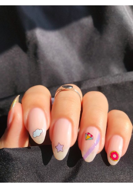 Artikel Unicorn Tırnak Dövmesi, Tırnak Tattoo, Nail Art, Tırnak Sticker