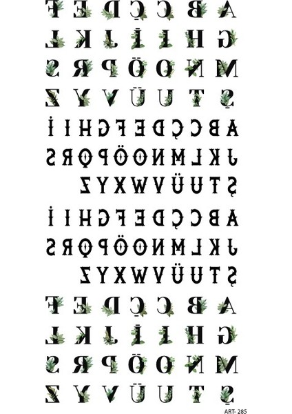 Artikel Alfabe Tırnak Dövmesi, Tırnak Tattoo, Nail Art, Tırnak Sticker fiyatları