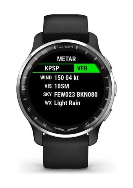 D2 Air X10 - Siyah Akıllı Saat (Garmin Türkiye)